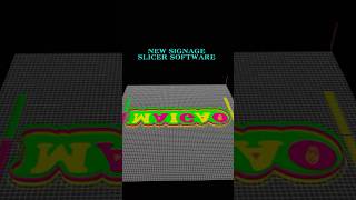 New slicing software of signage 3d printer #letter3dprinter #3dprinter #3dprintingw