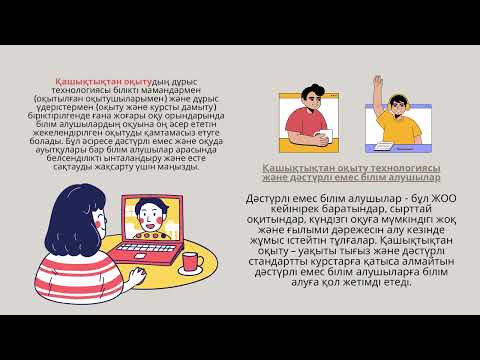 Қашықтықтан оқытуда білім беру платформаларына қойылатын міндетті талаптар