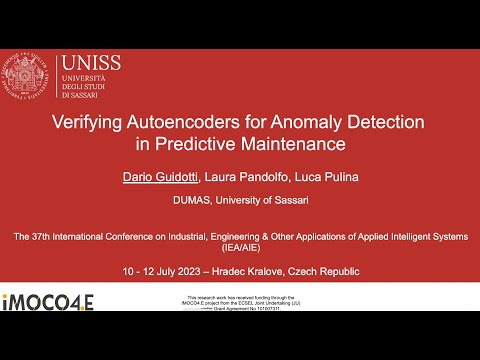 Verifying Autoencoders for Anomaly Detection in Predictive Maintenance | IEA/AIE 2024
