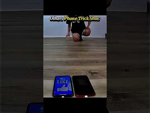Others Phone trick shot vs this one#shortsfeed #subscribe