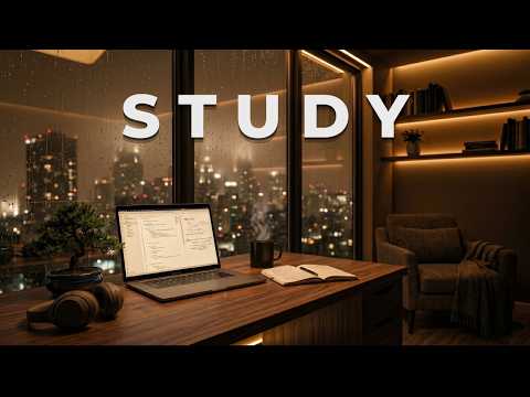 Late Night Study Session: Rain & Focus 🌧️ | 1 Hour Ambient Lofi Music for Exams & Reading