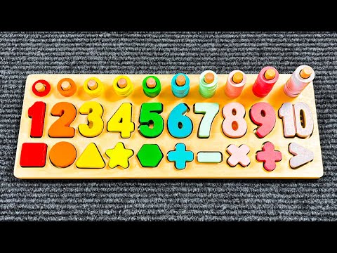 Best Learn Numbers, Shapes & Counting 1 - 10 | Preschool Toddler Learning Toy Videos