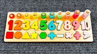 Best Learn Numbers, Shapes & Counting 1 - 10 | Preschool Toddler Learning Toy Videos