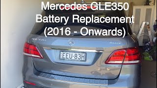 Mercedes Benz GLE/GLS/ML/GL - 12V Battery Replacement (2016-2019) 3rd Gen  | DIY - Difficulty: Hard