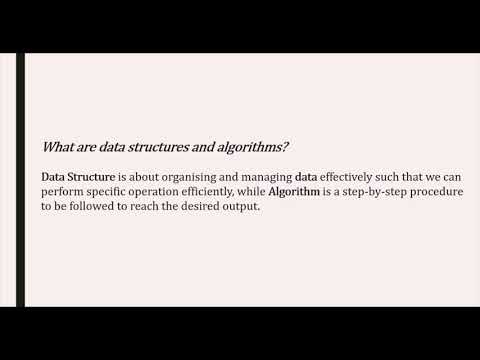 Data Structures and Algorithms
