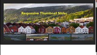 Create Responsive Thumbnail Slider Using  Html CSS,java script in  2023 ||Watch full video..
