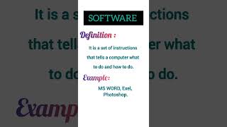 What is software||Definition of software||StudyHub||#study #education #success ||