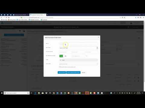 Purchase Orders with Contractor Foreman