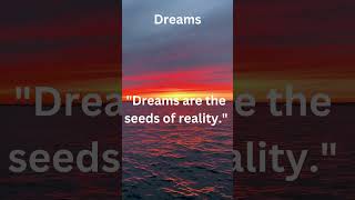 Dreams: Seeds of Reality #poweredbybuffer #motivation #quotes #shorts #dreams