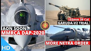Indian Defence Updates : MMRCA AON,GARUD-V2 Trial,127 MALE Drones,LRLACM With SFDR,More Netra Order