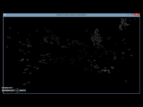 Optical Flow visualization with OpenCV
