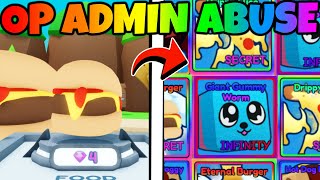 🔴OP ADMIN ABUSE and INSANE GIVEAWAYS LIVE in Bubble Gum Simulator INFINITY