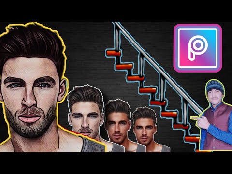 PicsArt Potrait Cartoon | Picsart Photo Editing Tutorial | Photo Editing On Picsart | PictArt ⚫🔴🔵