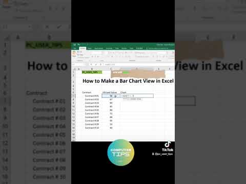 Make bar charts anywhere in Excel with this formula #excel #exceltutorial #learnexcel
