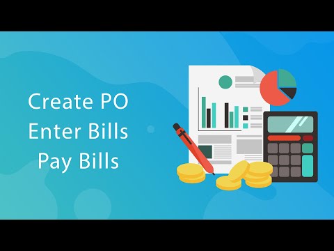 How to create PO, Enter Bills, Pay Bills : [Utiliko Demo]