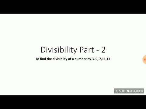 Quantitative aptitude - Divisibility Part -2
