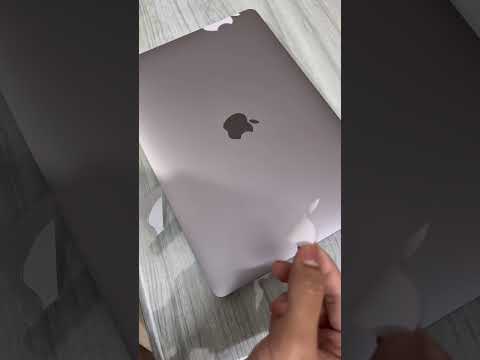I Used My Apple Sticker on MacBook Pro 💻 #apple #macbook #shorts