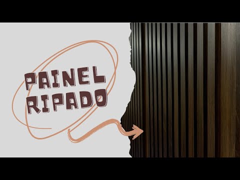 Como fazer painel ripado!