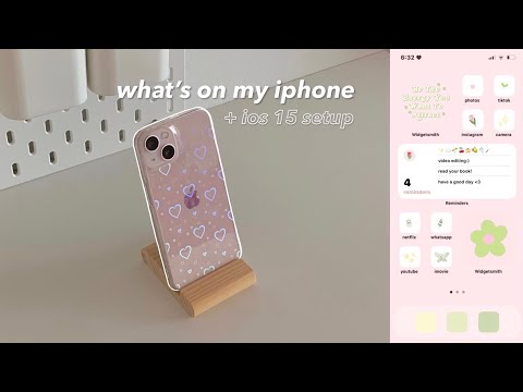 what’s on my iphone 13 🍡 | phone transformation, aesthetic ios 15 setup!
