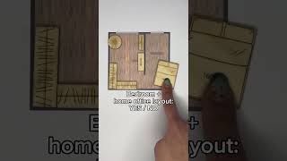Bedroom + home office layout: YES / NO