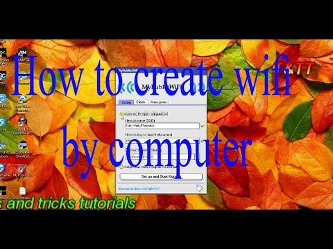 How to create wifi by computer