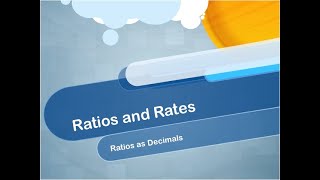 Math Video Tutorial: Ratios: Video 18