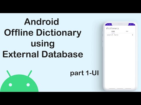 Android Dictionary tutorial 2020 - part 1