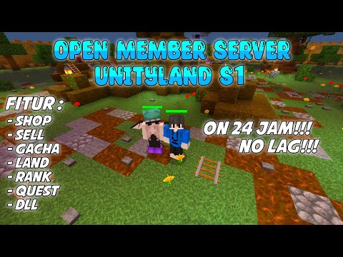 Open Member Server | UnityLand S1 Banyak Fitur MCPE 1.18.30+!!!