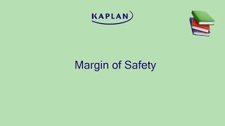 Study Tip - Margin of Safety