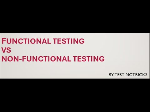 What is Functional Testing and Non Functional Testing | Software Testing