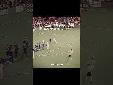 Messi’s First Goal for Inter Miami – A Free Kick Masterpiece 🔥🎯 #messi #football #intermiami #goals