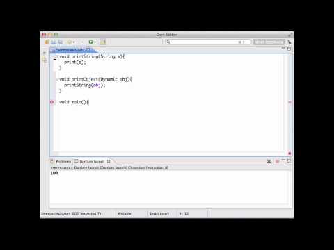 Dart Screencasts. Episode 1: Using Checked Mode
