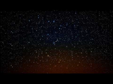 Peaceful Night | 10 Hours of Space Ambient Music with 4K Starry Sky