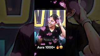 Aura 1000+ 🔥 Samridhi Ma'am + Pooja Ma'am 💯 #PWShorts #Game #Funny