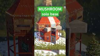 MUSHROOM Base for SOLO with HIDDEN TURRETS - rust base design