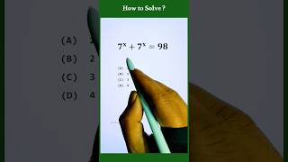 Exponent Math with 7 #shorts #maths