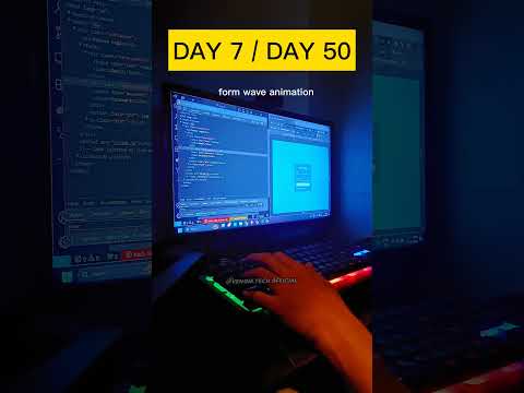 DAY 7 / DAY 50 FORM WAVE ANIMATION #codingmotivation #pythonstatus #shorts