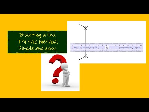 How to bisect a line using compass