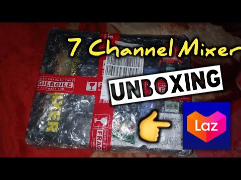 Unboxing 7 Channel Mixer and Sound testing | nabili ko sa Lazada