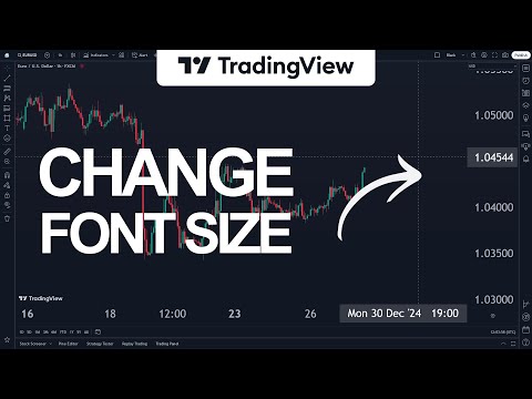 How to Change Font Size (Color) In TradingView