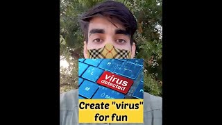 Create small virus for fun with friends || #techblunder