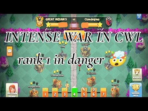 Fighting tough war for 1st rank in cwl.......