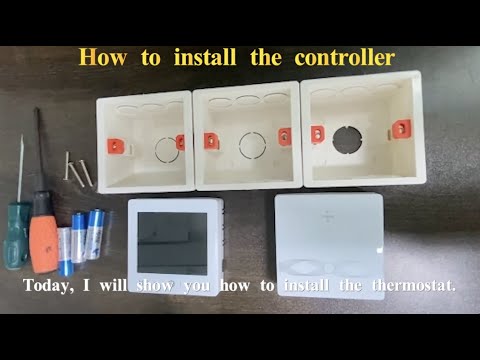 How to install RF boiler thermostat.(controller) -24