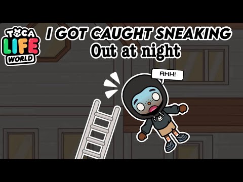 SNEAKING OUT AT NIGHT 😼🌌|| *With Voice* 🔈|| Toca Life World TikTok 📞