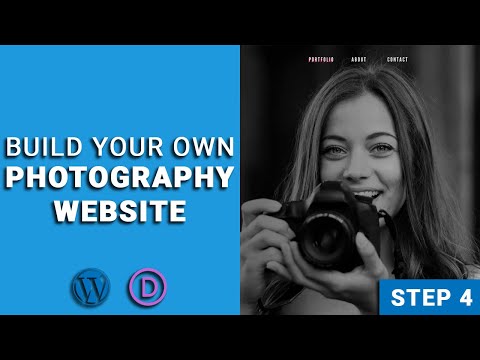 How to Make a Photography WordPress Website (DIVI Page Builder) - Website Home Page Design