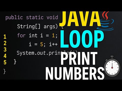 “Java For Loop Explained in 4 Mins (Print Any Numbers!)"