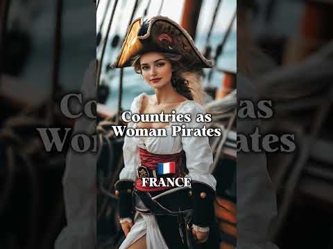 Countries as Woman Pirates 🏴‍☠️🔥 #woman #pirates #girl #beautiful