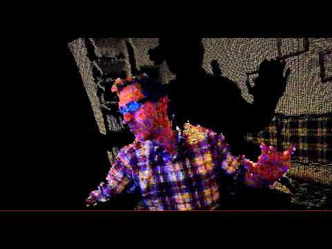 3D View of one frame from Depth sensor streaming and RGB  video Streaming