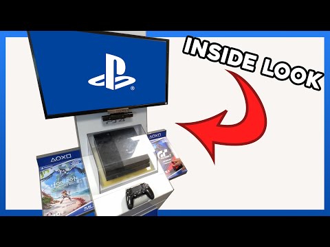 We opened up a PS4 Interactive Display!