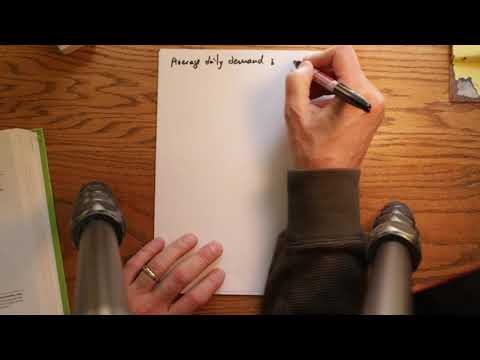 reorder point and safety stock exam review